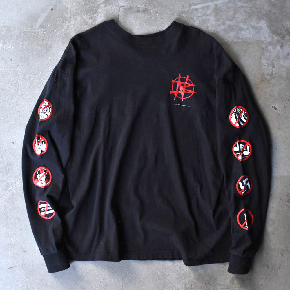 90’s NAILBOMB “100 Reasons to Hate” ロングスリーブ ロックTシャツ 251205H