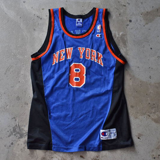 90's Champion “NBA New York Knicks” メッシュ ゲームシャツ 240808