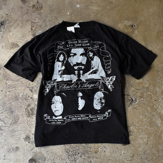 90's～ Charles Manson “マンソン・ファミリー” Tシャツ 250820H