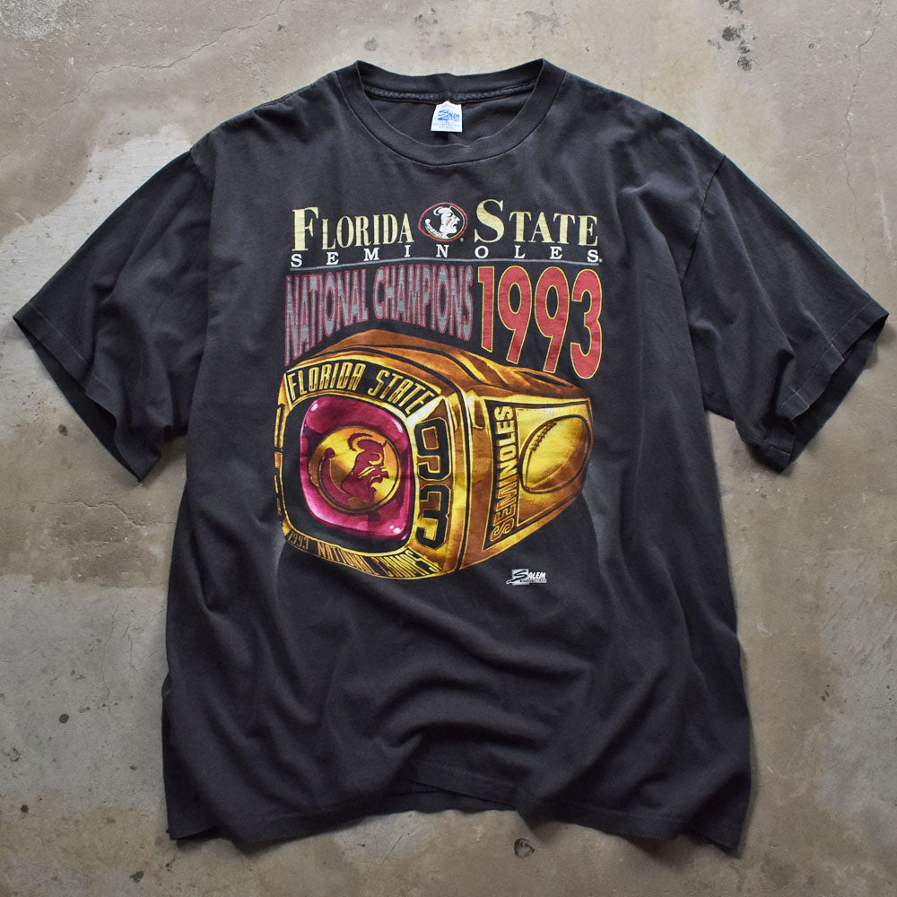 90’s  ”FLORIDA STATE SEMINOLES 1993” アメフト Tシャツ USA製 240508