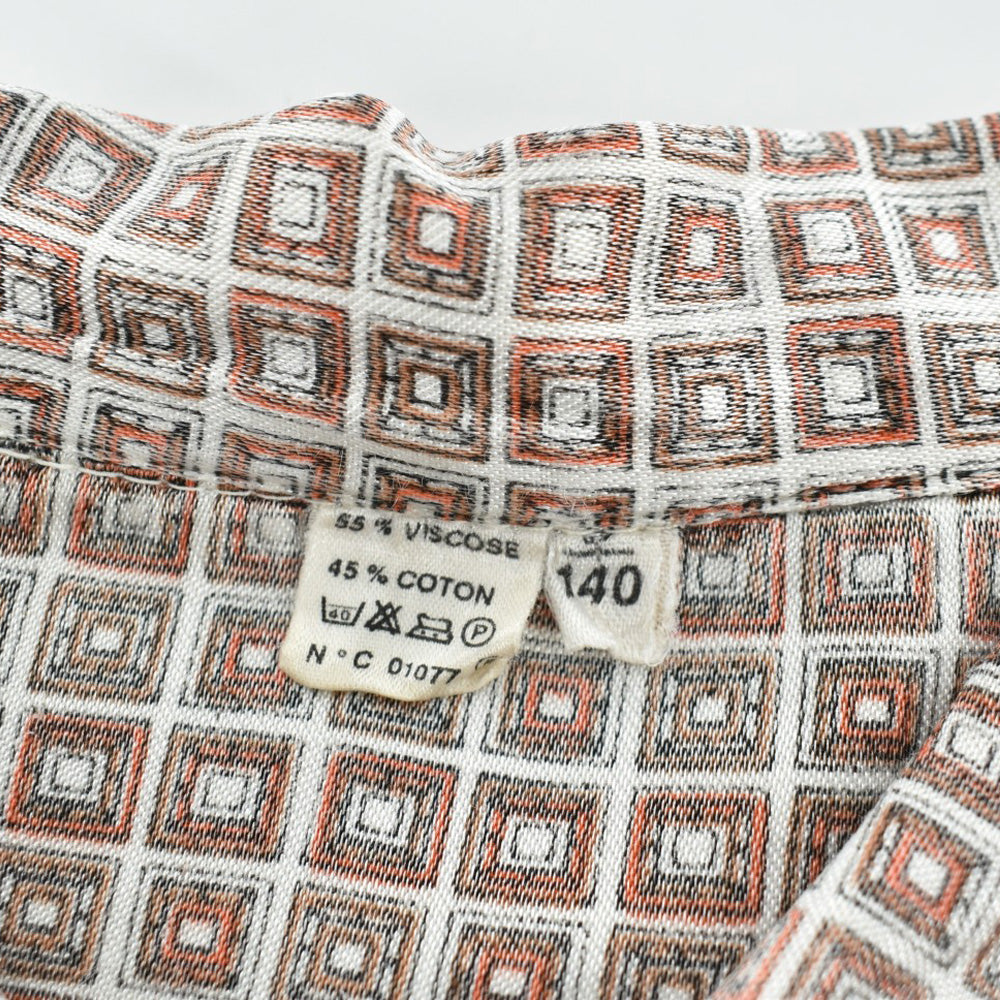 70's Euro Vintage 総柄 パジャマシャツ 260925H