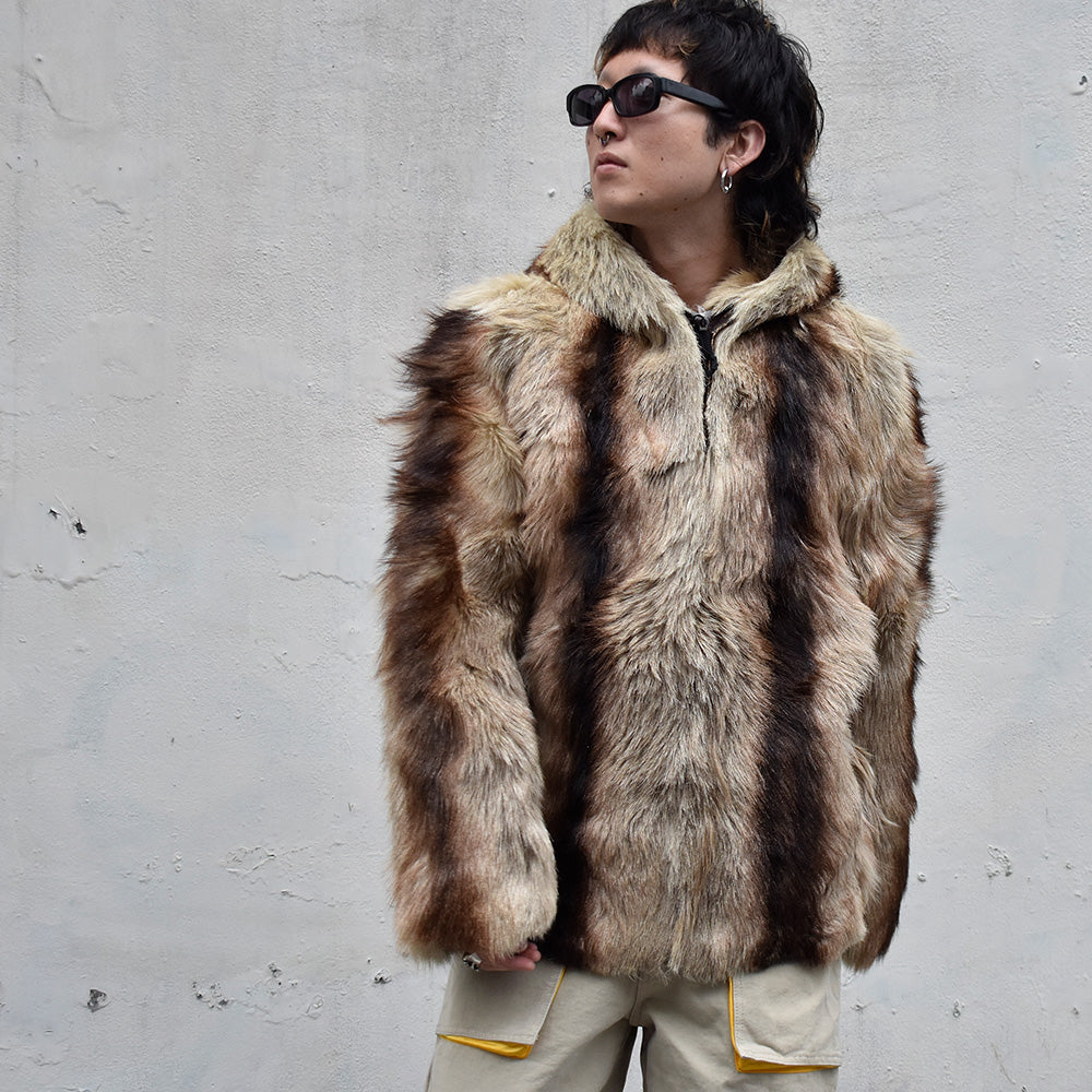 80's M.Julien Real fur フード付きジャケット 231212H