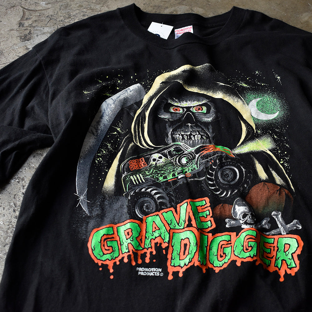 90's “GRAVE DIGGER“ モンスタートラックTシャツ USA製 240614