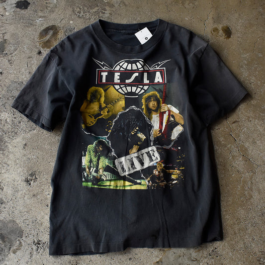 90's Tesla "Psychotic Supper" ロック Tシャツ 230724H