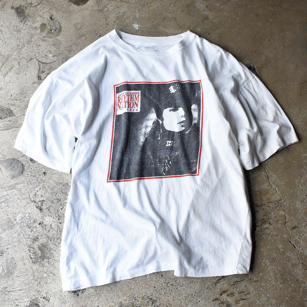 80's Janet Jackson “Rhythm Nation 1814” Tシャツ 240409H