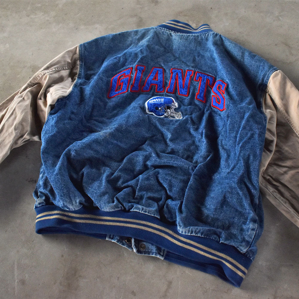 90’s Lee sport “NFL New York Giants ” 中綿入り デニム スタジャン 240309