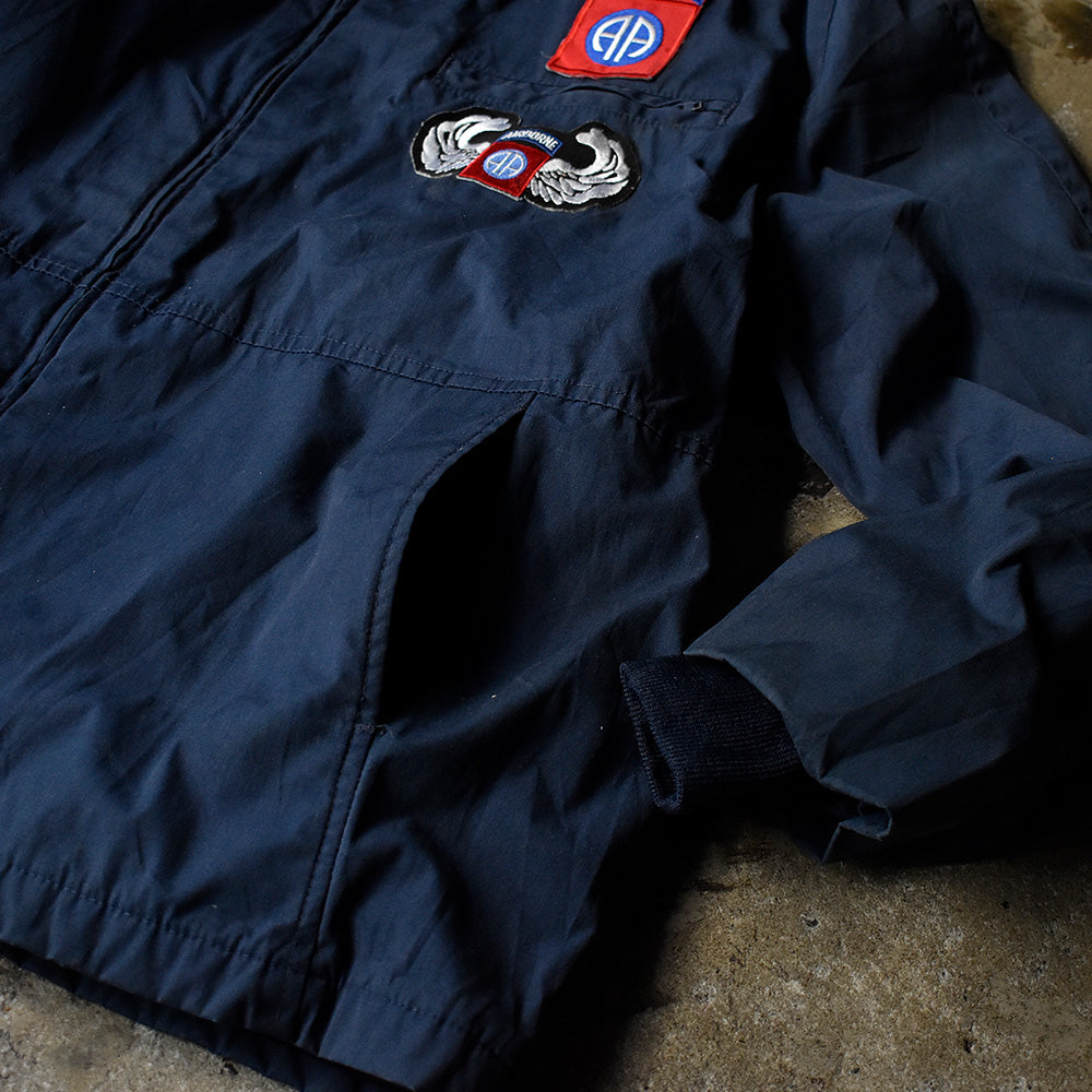 80's AIRBORNEワッペン付き！ US.NAVY ユーティリティージャケット 231202H