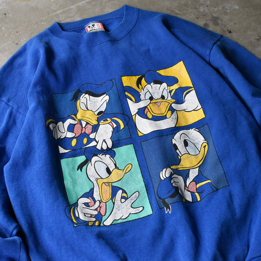 90's Disney “Donald Duck” スウェット USA製 241002