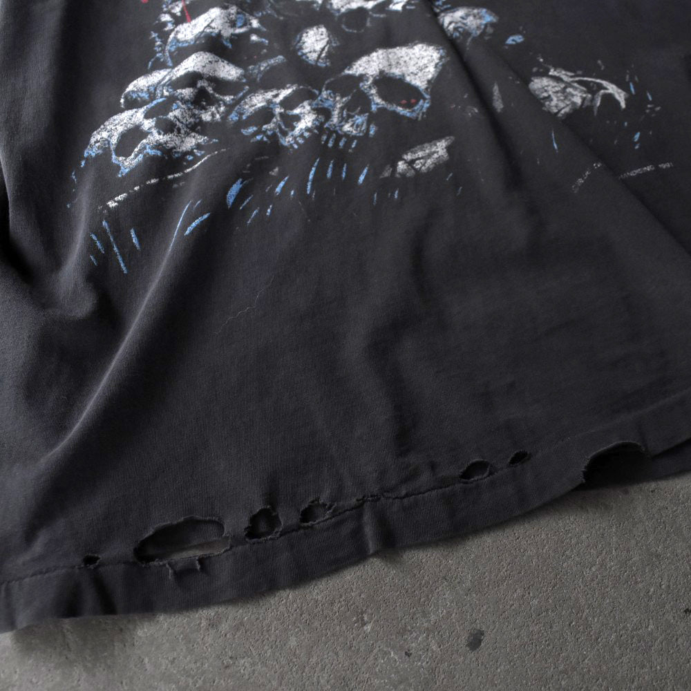 90’s OBITUARY "UK/European Tour 1991" Skull Pile デスメタル ロックTシャツ 251114H