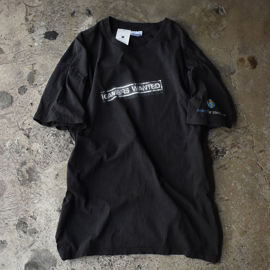 90's～ Windows "I Gamers Wanted" 企業 Tシャツ 230626H