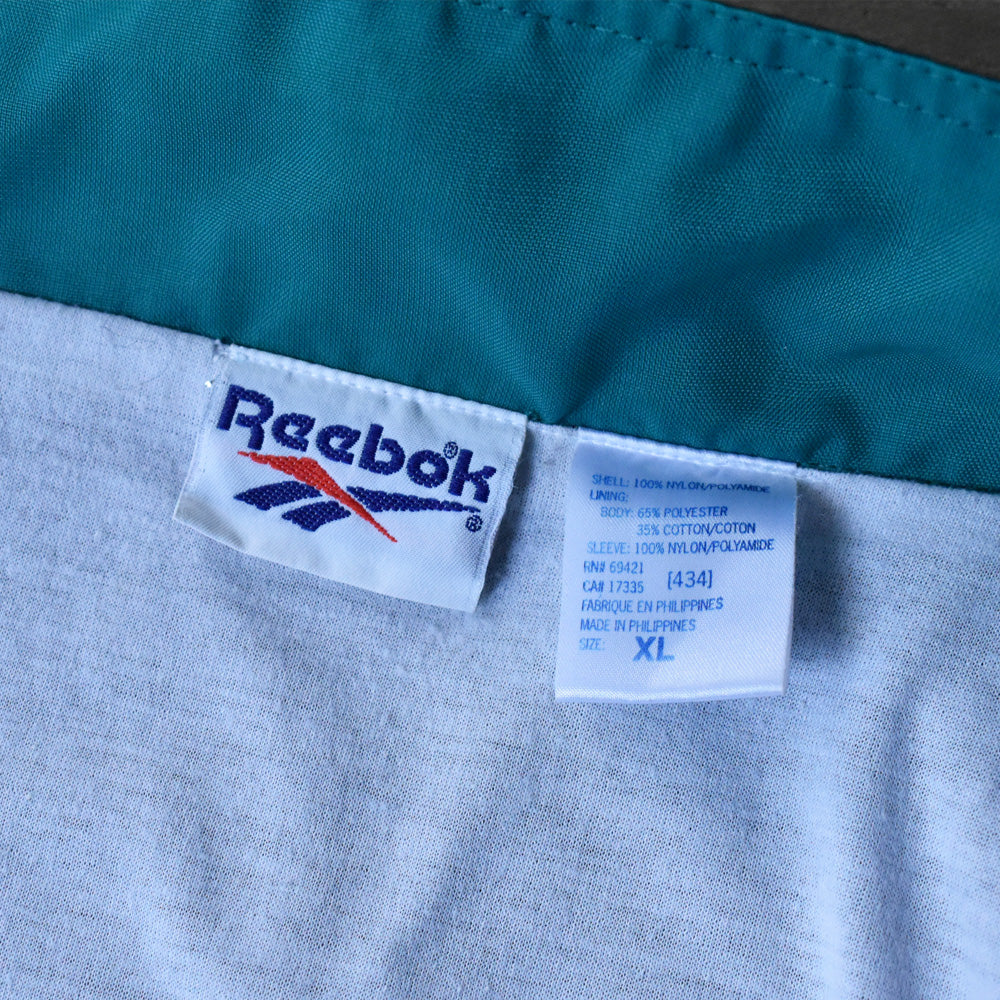 90’s Reebok バックロゴ刺繍 ナイロン トラックジャケット 240912