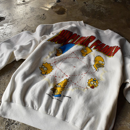 90's The Simpsons “Nuclear Family” スウェット！ USA製 231016H
