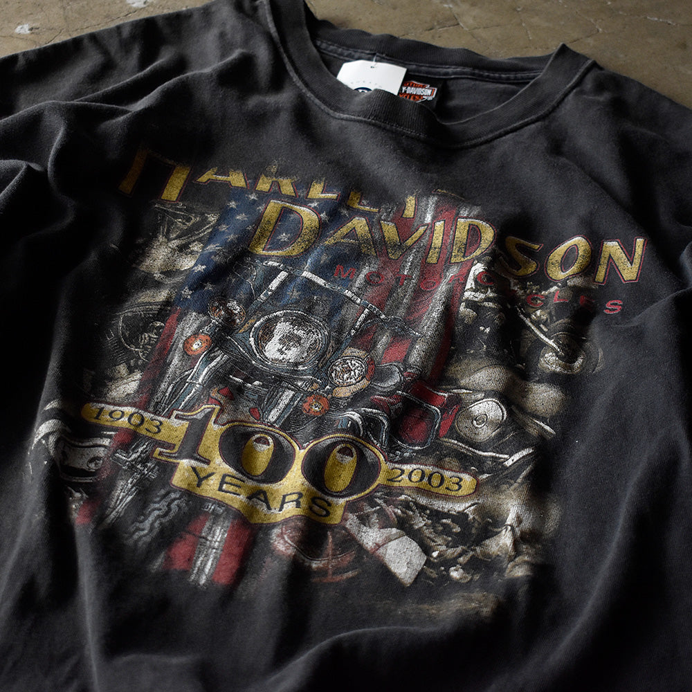 ハーレーダビッドソン 100周年 Tシャツ 2003年 USA製 古着