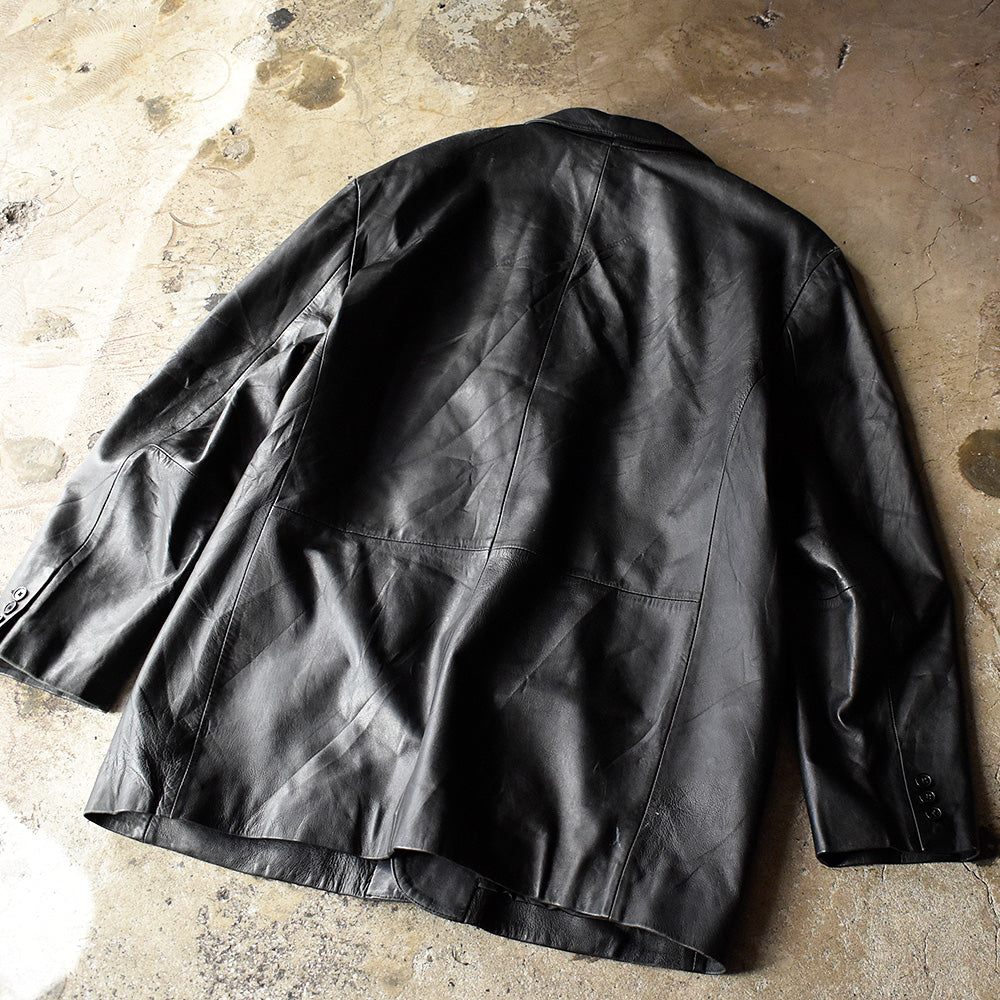90's JONES NEW YORK CITY テーラードタイプ レザージャケット 240301H
