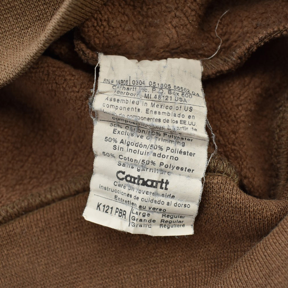 Y2K Carhartt 刺繍ロゴ フェード スウェットパーカー 260929H