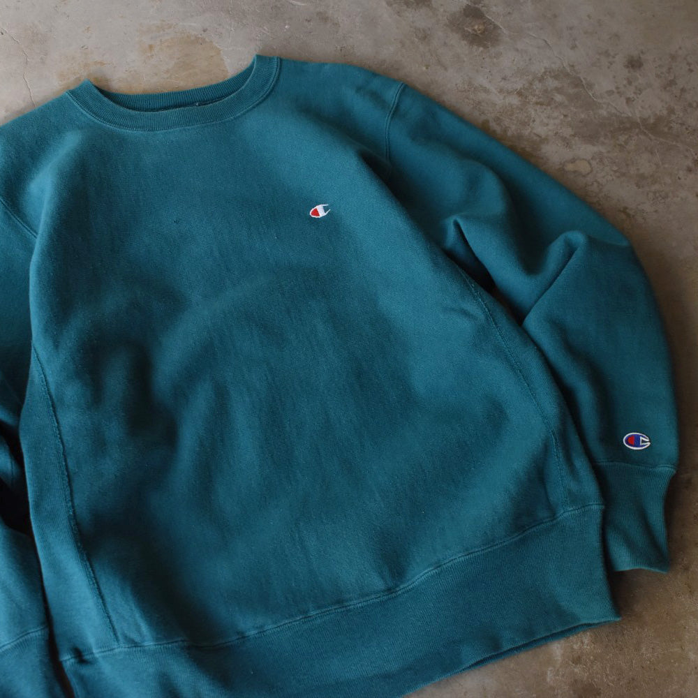 90’s Champion RW リバースウィーブ スウェット 青緑 USA製 251230H