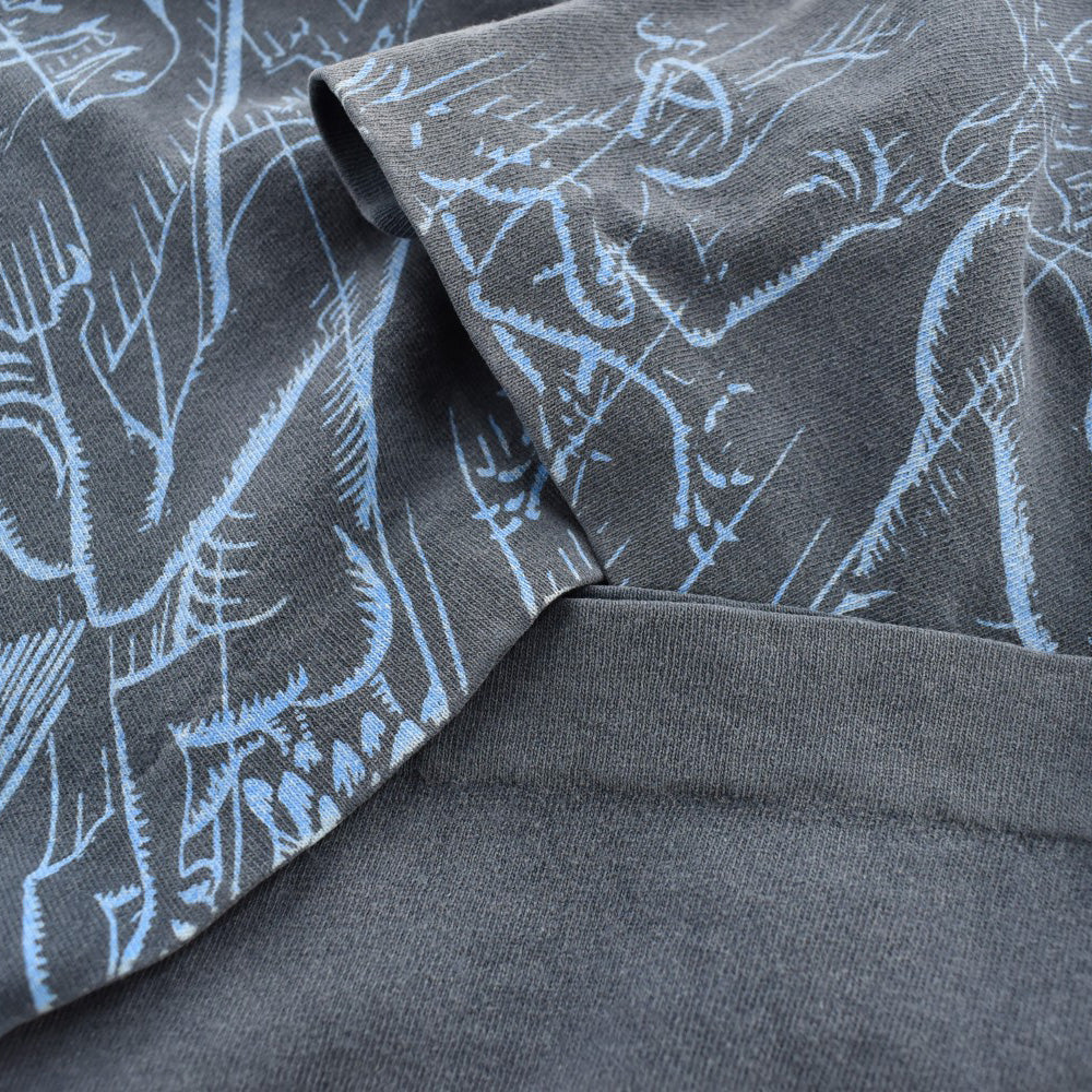 90's ANDAZIA 怪物 鳥 木版画 アートTシャツ USA製 260911H