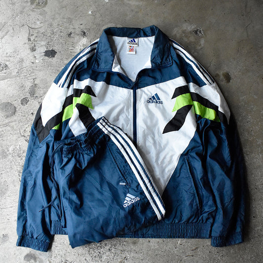 90's～ adidas セットアップ！ ナイロン トラックスーツ250612H