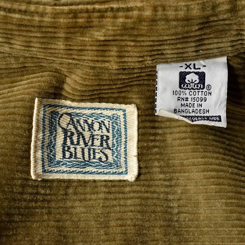 90's～ CANYON RIVER BLUES フルジップ コーデュロイシャツ 231227H
