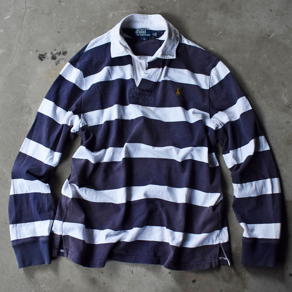 Y2K　Polo Ralph Lauren/ポロ ラルフ ローレン “COSTOM FIT” スウェット ラグビージャージ　230909