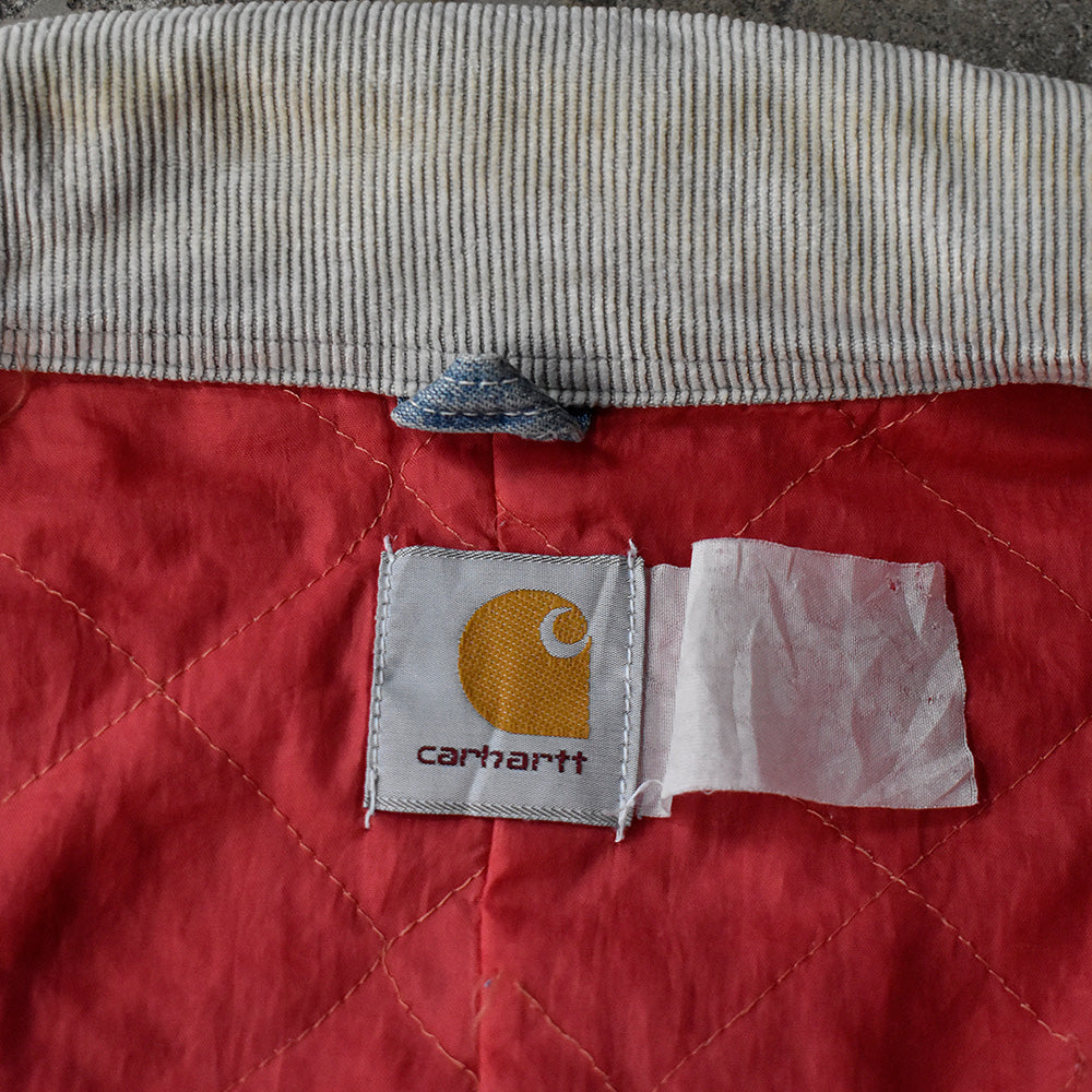 80's Carhartt デニム デトロイトジャケット キルティングライナー 230923H