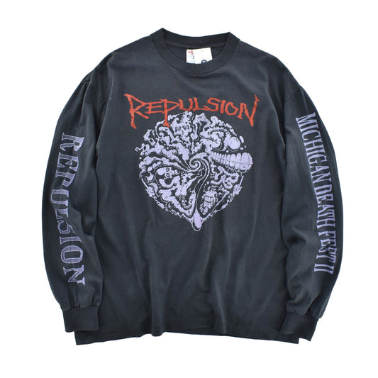 90's REPULSION "MICHIGAN DEATH FEST II" ロングスリーブ ロックTシャツ 260109H