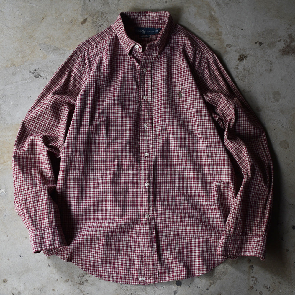 Ralph Lauren/ラルフ ローレン “CLASSIC FIT” チェック ボタンダウンシャツ　230831