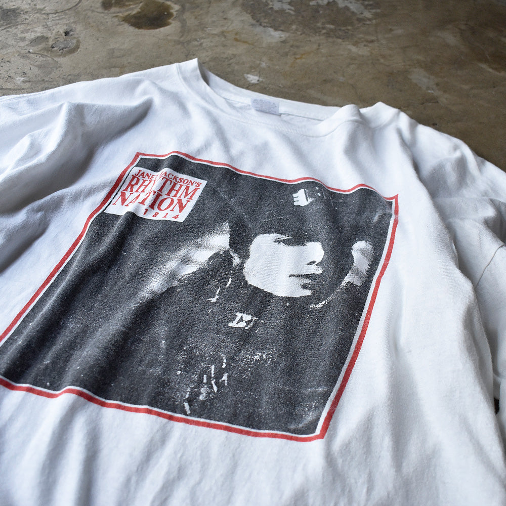 ジャネット・ジャクソン Rhythm Nation 1814 ジャケットデザイン Tシャツ 1989年〜 XL ヴィンテージ