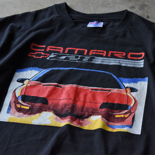 90’s chevrolet “CAMERO” 両面プリント レーシングTシャツ 240705