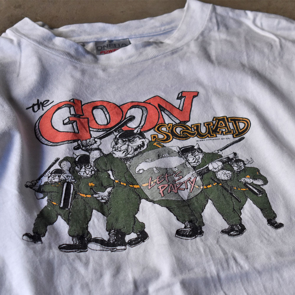 80’s ONETA ”The GOON SQARD” アニマルプリント Tシャツ USA製 240504