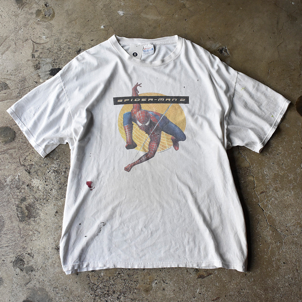 Y2K MARVEL "Spider-Man2" アメコミ ムービー Tシャツ 250718H