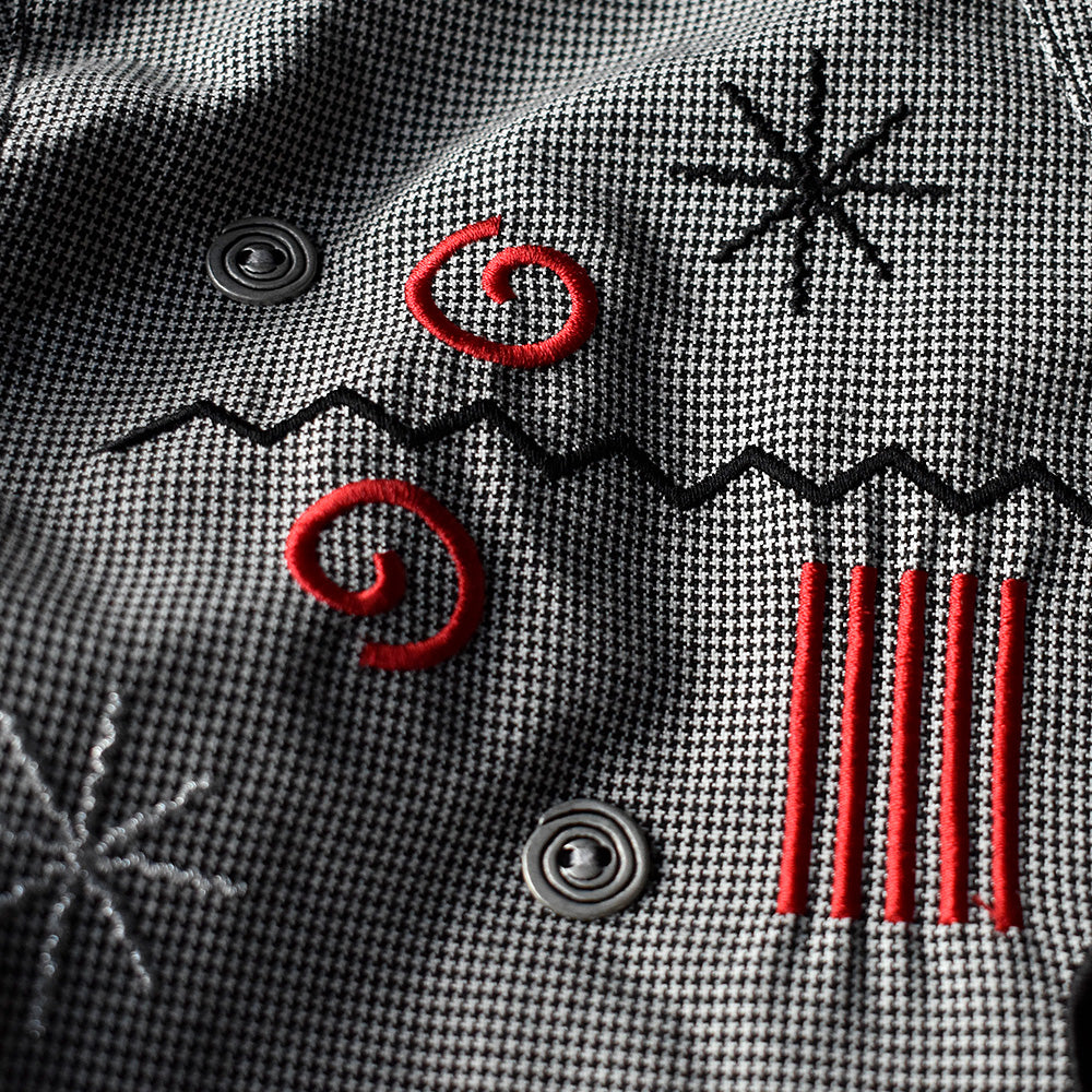 alfred dunner 刺繍！ 千鳥格子 フルジップジャケット 240314H