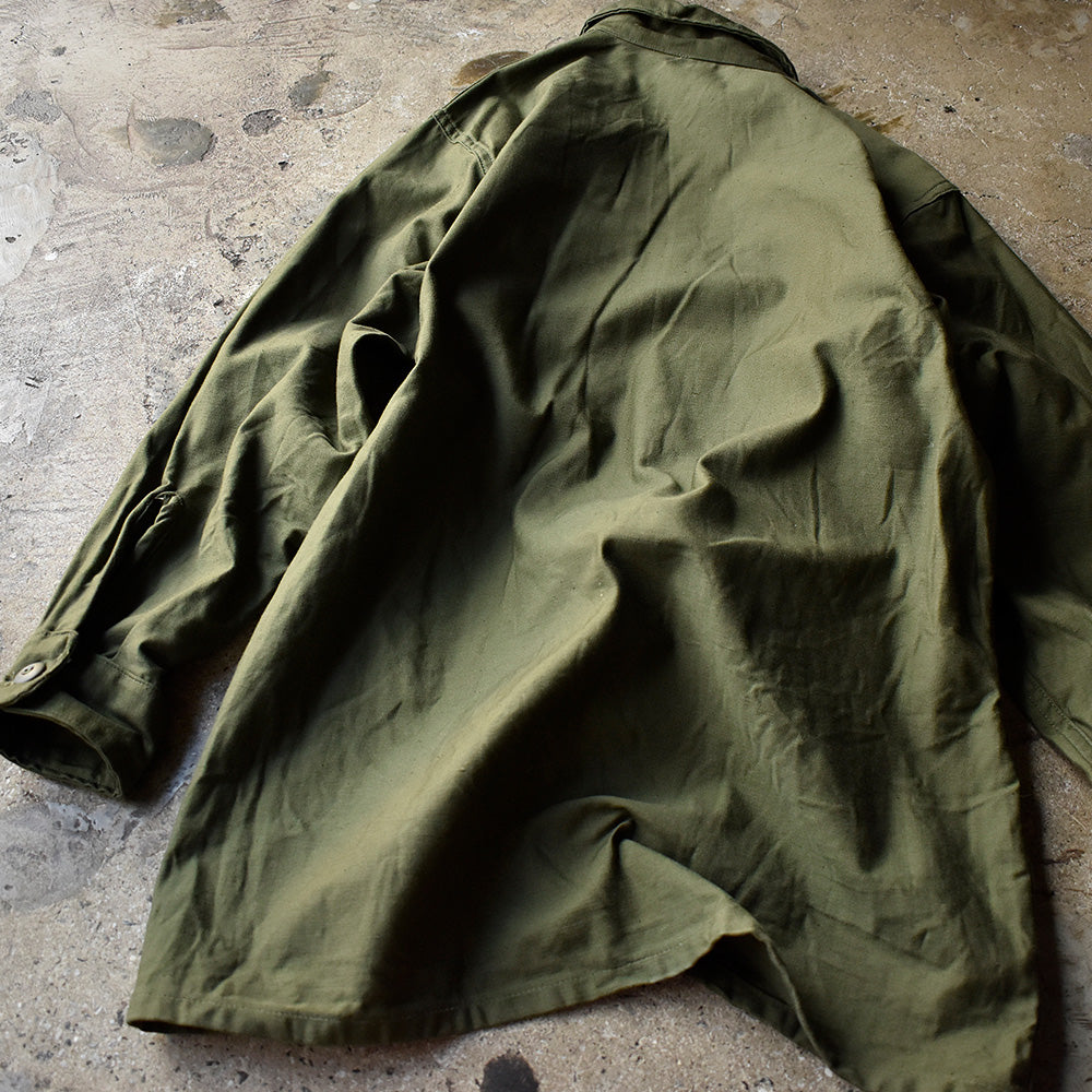 60's デッドストック！ US.ARMY DSA-100-3722 コットン/サテン ユーティリティシャツ 240512H
