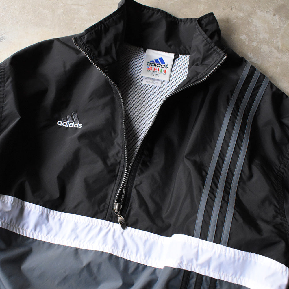 90’s adidas ハーフジップ ナイロン トラックジャケット 250526