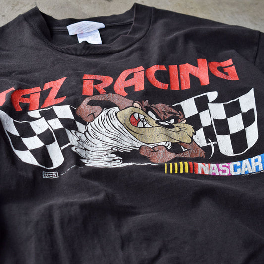 90's Looney Tunes/ルーニー・テューンズ ”TAZ RACING” NASCAR レーシング Tシャツ USA製 230613
