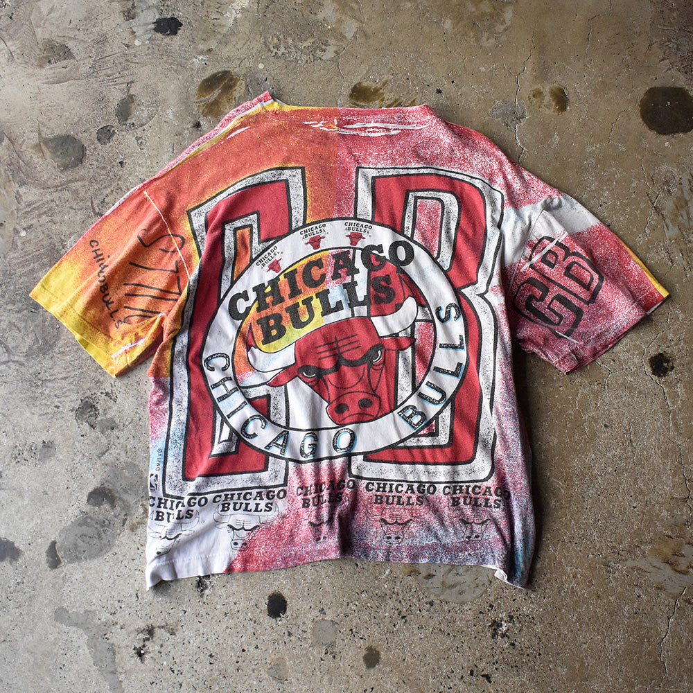 90's AOP！ NBA “Chicago Bulls” Tシャツ 250608H