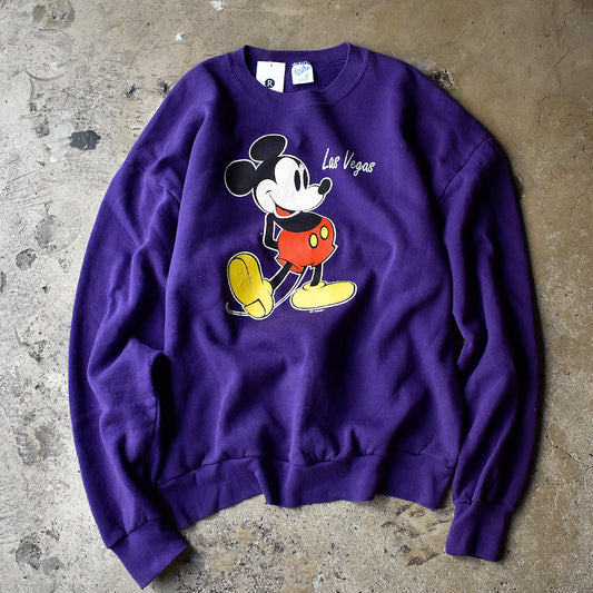 90's パープル！ Disney Mickey スウェット USA製 240521H