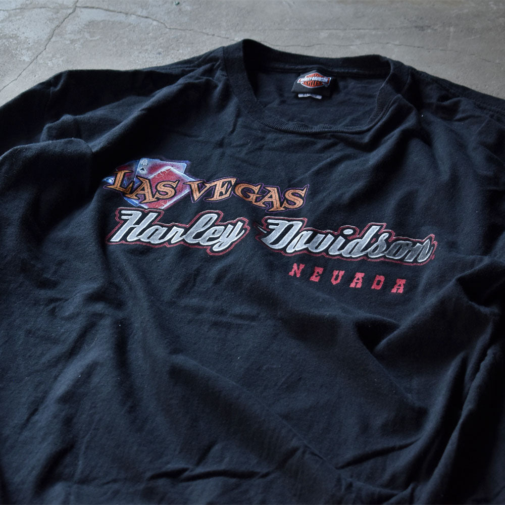 Y2K Harley-Davidson 両面プリント Tシャツ 231001