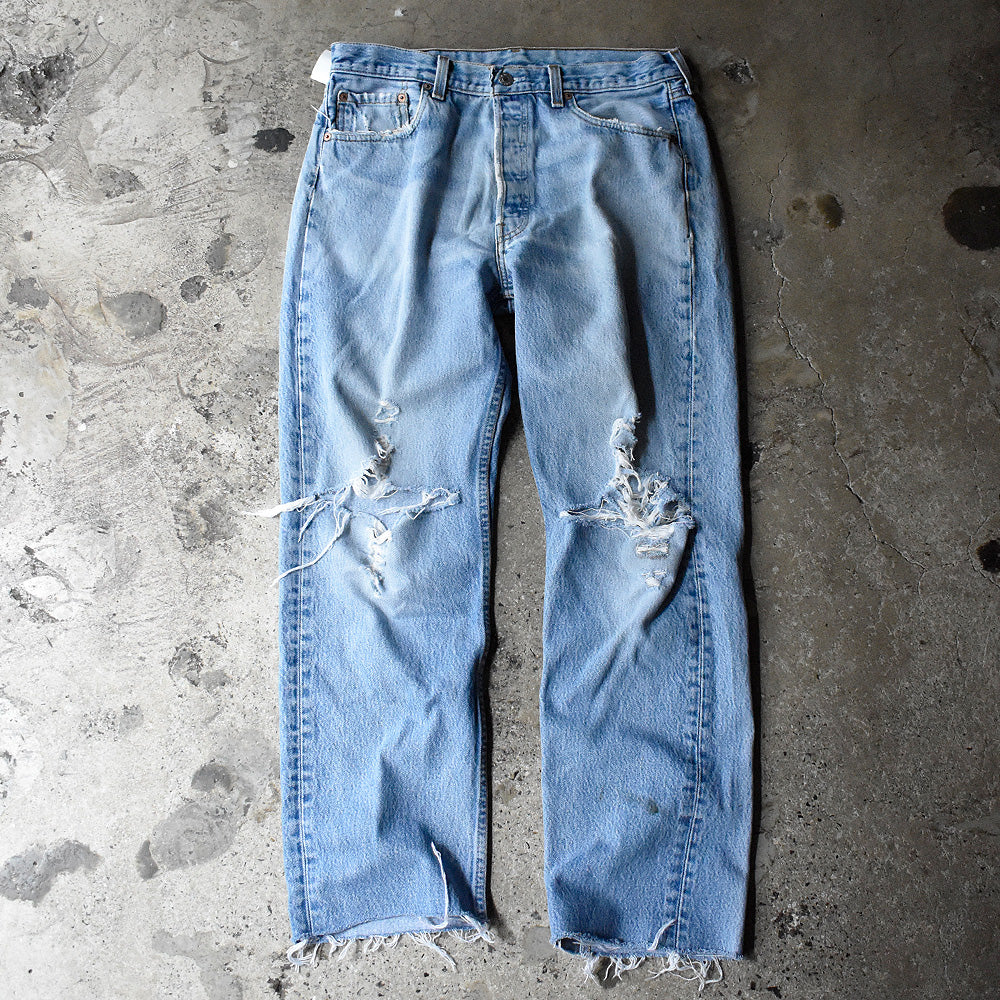 リーバイス 501 ダメージ デニムパンツ 1998年 USA製 ヴィンテージ