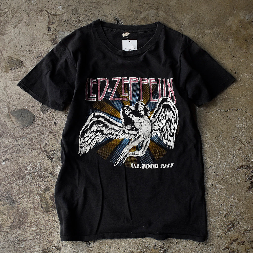 70's　LED ZEPPELIN/レッド・ツェッペリン　"スワンソング・レコードロゴ"　1977 US Tour Tee　230729H