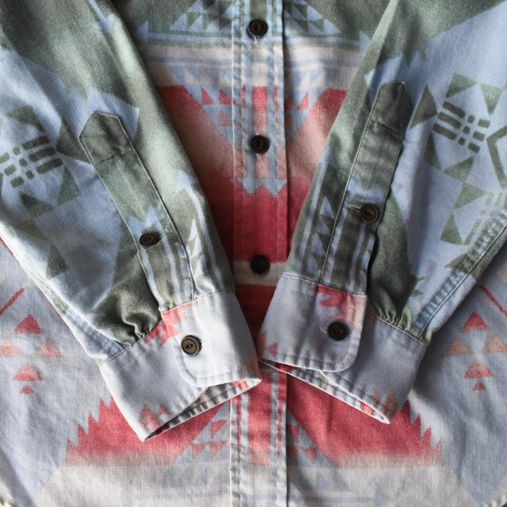90’s Polo Ralph Lauren ネイティブパターン ワークシャツ 251202H