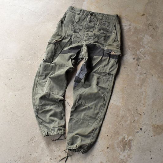 70’s French Army M-47 ハンドペイント ミリタリーパンツ 251007H