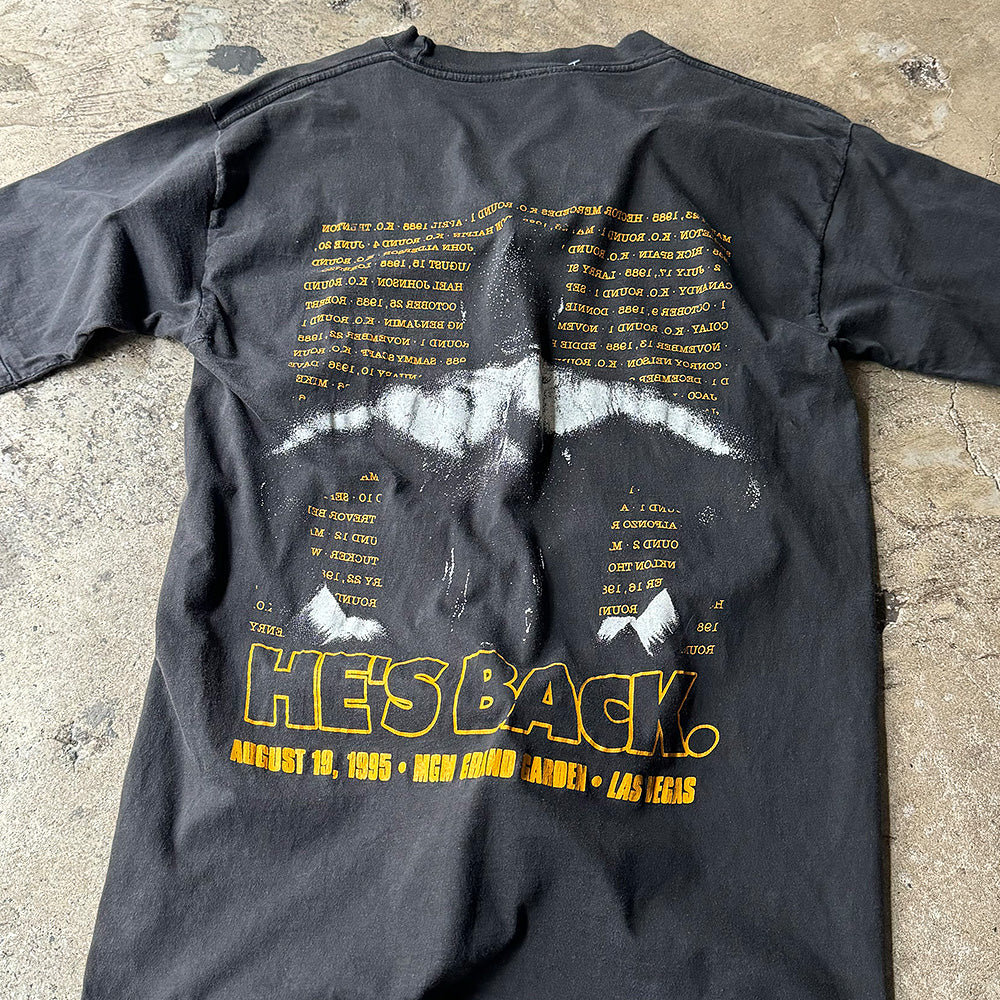 90's Mike Tyson vs. Peter McNeeley “He's Back“ Tシャツ 240313H