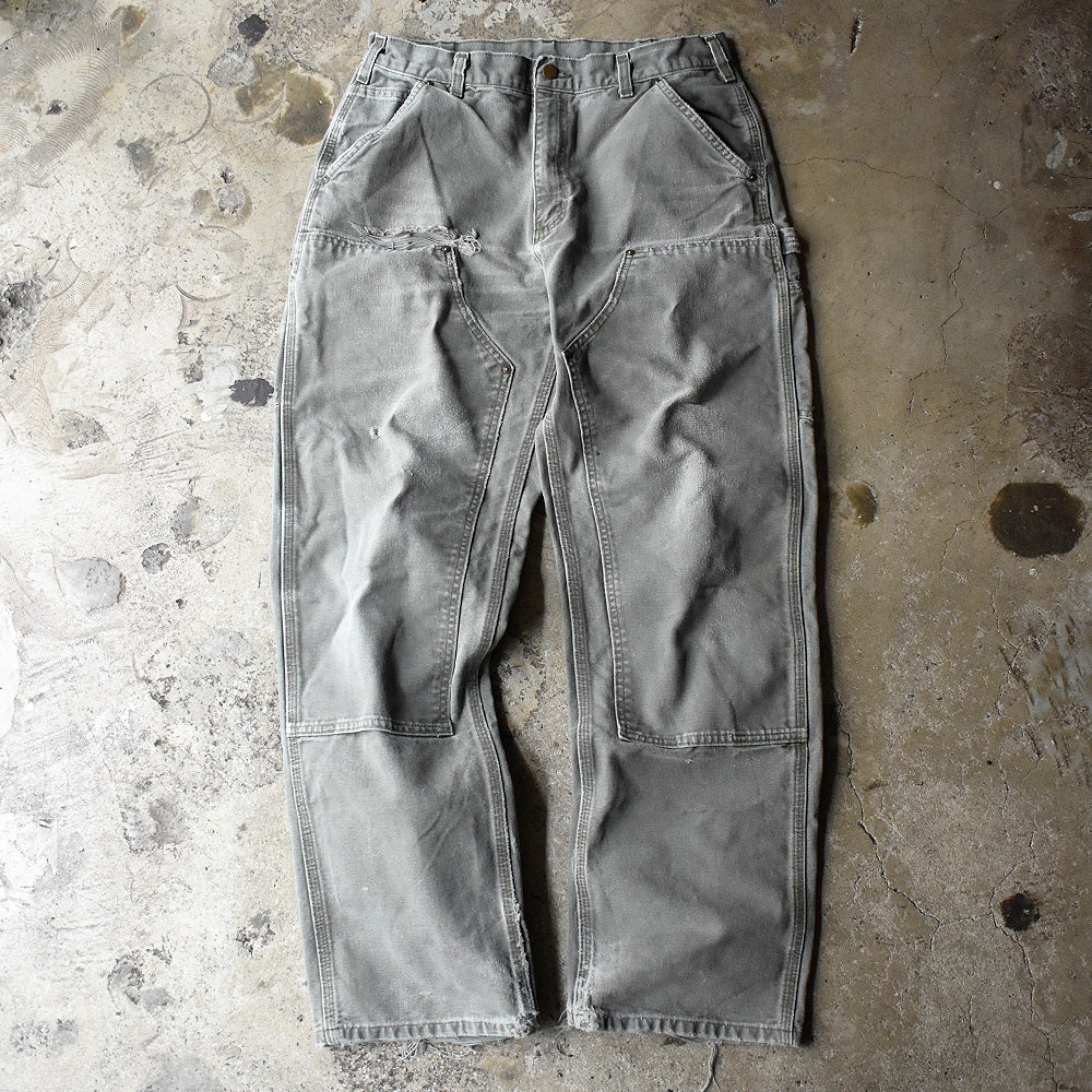 カーハート ダブルニー ダック ペインターパンツ 2009年 モスグリーン 古着