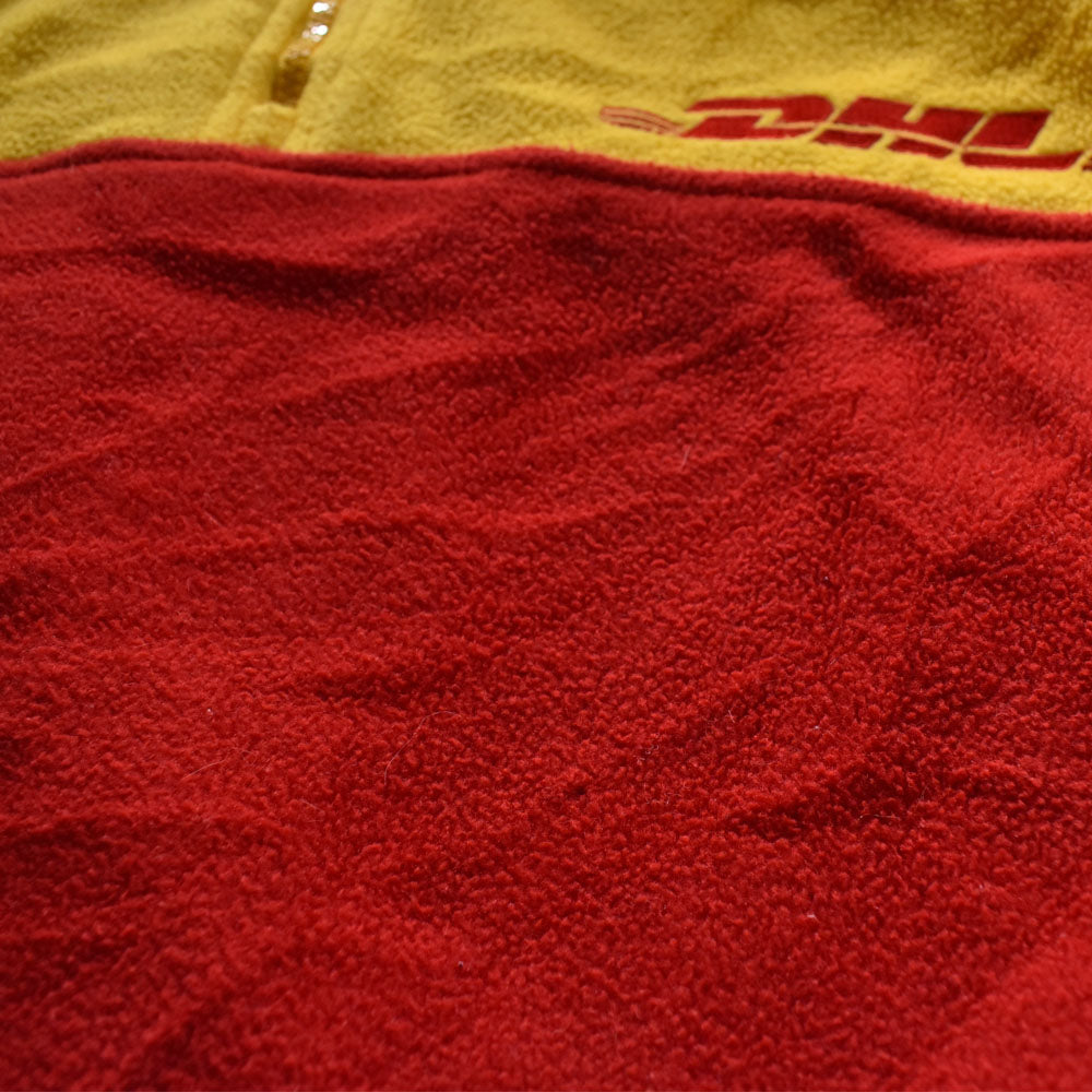 90-00’s DHL バイカラー ハーフジップ フリースプルオーバー 231222