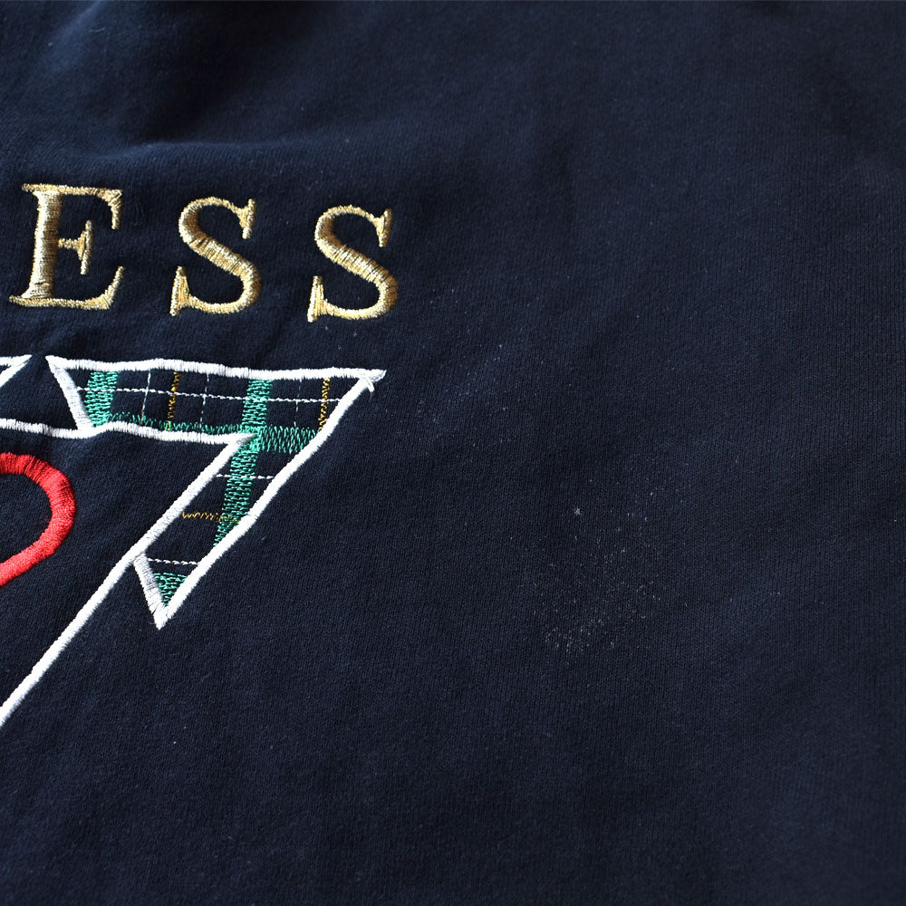 90’s GUESS ロゴ刺繍 スウェット USA製 240107