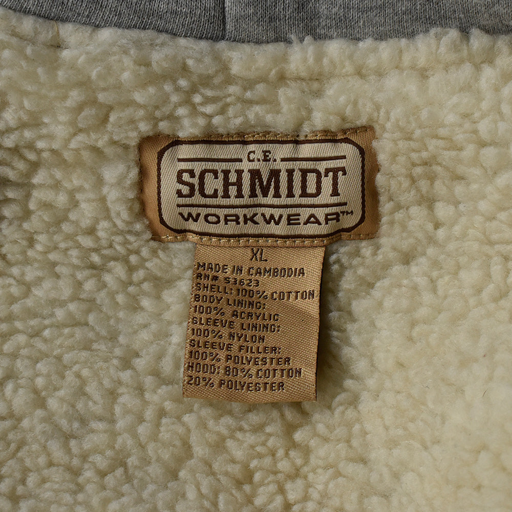 Y2K SCHMIDT WORKWEAR  ボアライナー オンブレチェック フード付きネルシャツ 250120H