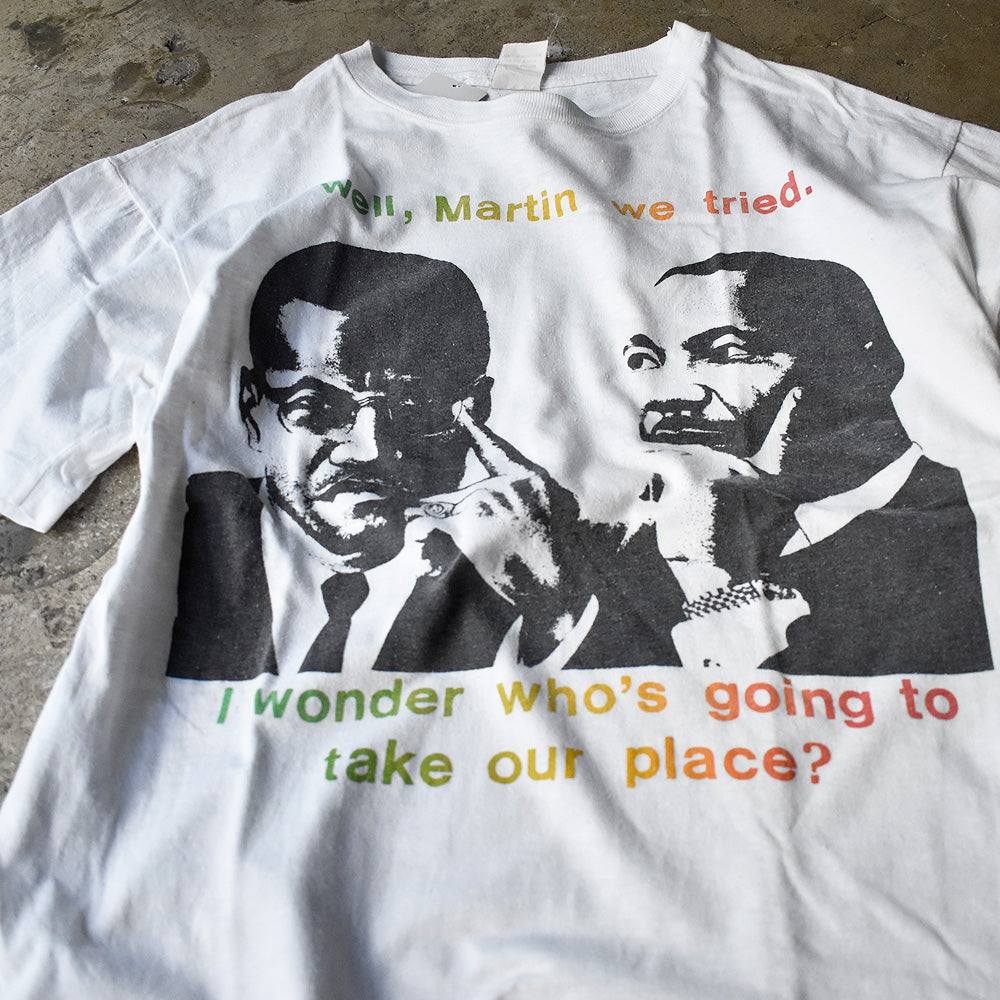 マルコム・X キング牧師 フォトTシャツ 90年代 ヴィンテージ