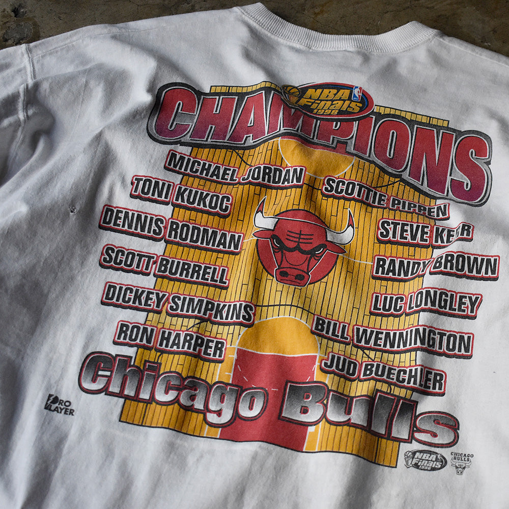 90's NBA Chicago Bulls 98 Finals “last dance members” Tシャツ 231201H