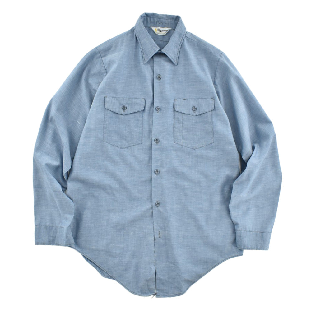70's N.O.S. Key Imperial シャンブレー ワークシャツ 261002H